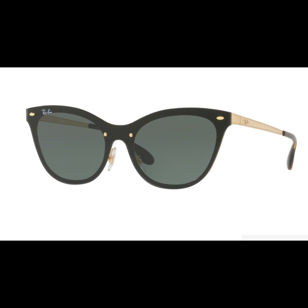 Blaze Cat Eye Ray Bans Dark Green/ Gold